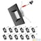 Nuwatt 6" LED Square Retrofit Black Trim Recessed Lights 5CCT 2700K/3000K/3500K/4000K/5000K Selectable 12PK NW-SQ-C6-14W-5CCT-BLK-12P - alternate 1
